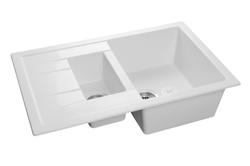 Gran Fest Мойка Quadro GF-Q775KL цвет - БЕЛЫЙ 