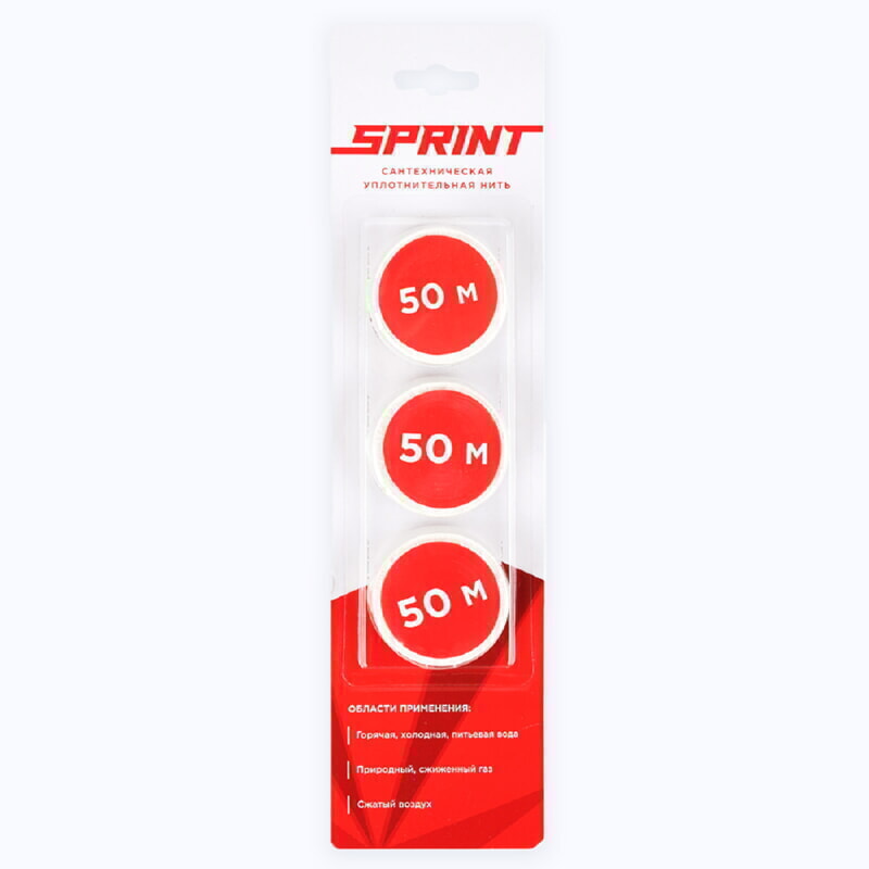 СантехМастер Нить для герметизации резьбовых соединений "Sprint" набор катушек 3х50м