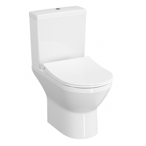 VITRA Унитаз напольный Integra Round Open-Back безободковый с тонким сиденьем микролифт  9833B003-7206	