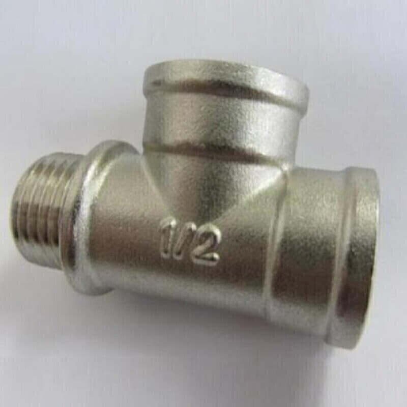 STI Тройник 1/2" ВН-ВН-НАР никелированный