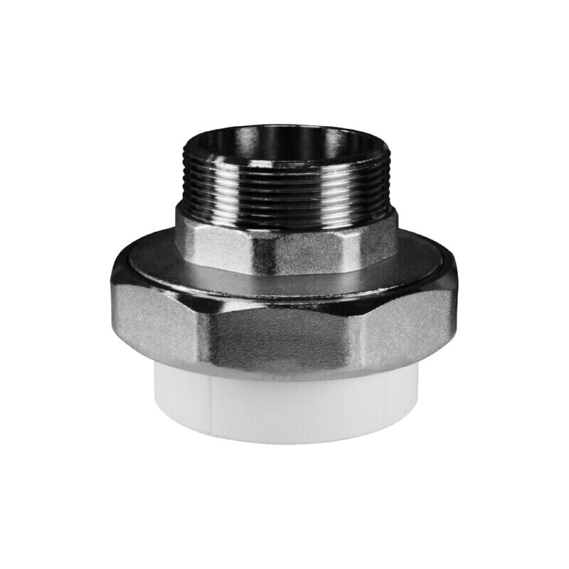 ValFex Муфта комб.разъём.(американка) НР 20x3/4" ( уп 100/50 шт.) БЕЛАЯ