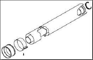 Camino Труба коаксиальная 60/100 L=1м