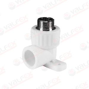 ValFex Угол НР (простое крепление) 20х1/2" ( уп 80/20 шт.) БЕЛЫЙ