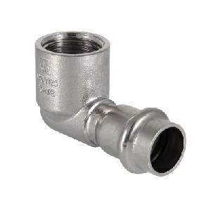 Valtec Угольник 90° с вн.р. нерж. сталь 18х1/2" TV9521804 VTi.952.I.001804