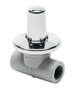 EKOPLASTIK Шаровый кран под штукатурку 20 SVEKP020XX с пластиковым, хромированным кожухом.