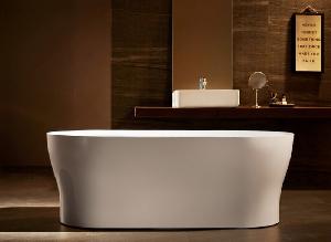BelBagno BB405-1700-800 Отдельностоящая, овальная акр. ванна, с/п хром., 1700x800x600