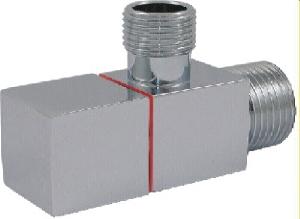 Schlosser Кран хромированный Square угловой НР-НР 1/2х1/2  606000052